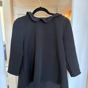 JCREW Leopard Blouse with Tie Women's Size M